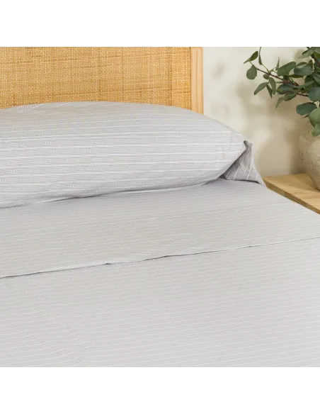 Jogo de lençóis algodão Sarananda verde seco