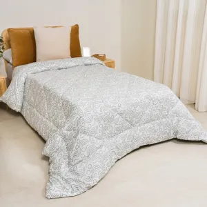 Edredão estampado Rubeus cinza