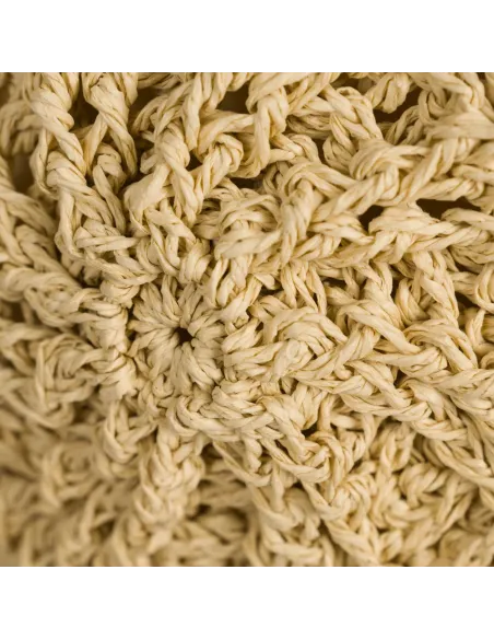 Saco redondo ráfia natural