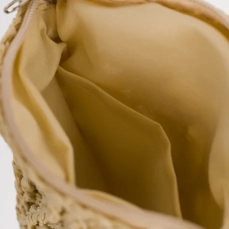 Saco redondo ráfia natural