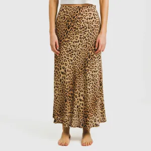 Saia midi viscosa bambula Leo