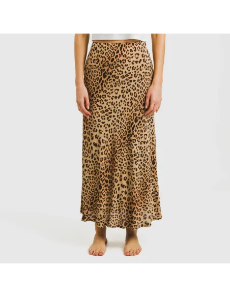Saia midi viscosa bambula Leo Saia midi viscosa bambula Leo