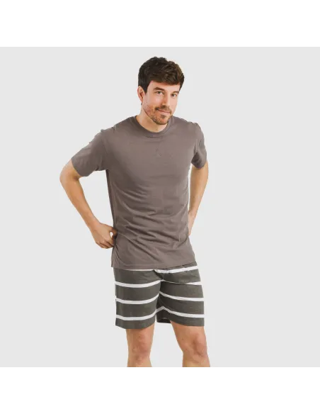 Pijama curto algodão homem Raya Nit New topo