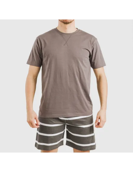 Pijama curto algodão homem Raya Nit New topo