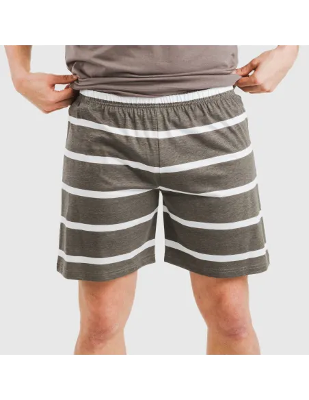 Pijama curto algodão homem Raya Nit New topo