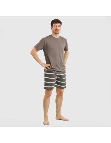 Pijama curto algodão homem Raya Nit New topo