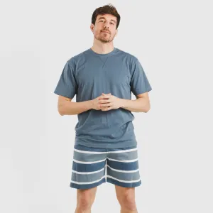 Pijama curto algodão homem Raya Alejo azul 2