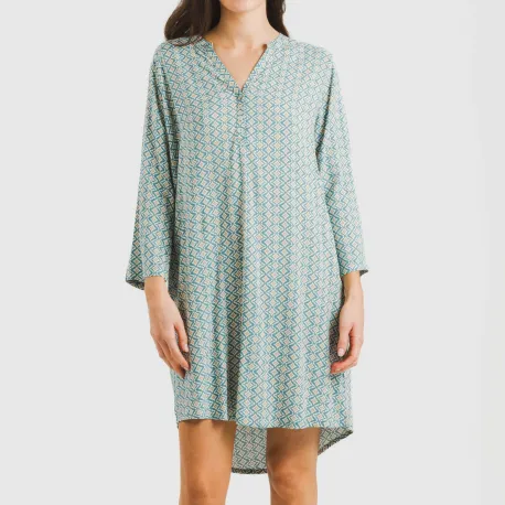 Túnica viscosa Dulcinea água marinha