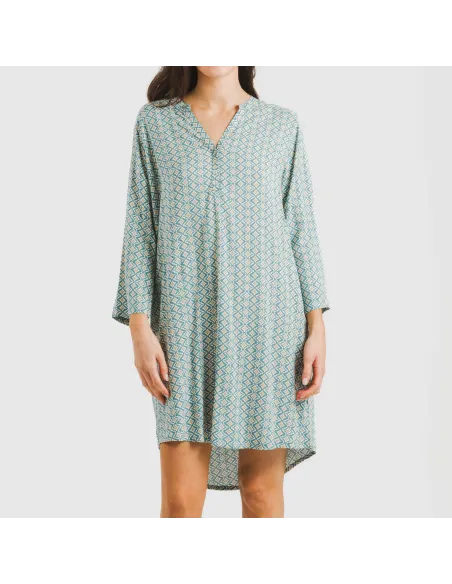 Túnica viscosa Dulcinea água marinha Túnica viscosa Dulcinea água marinha