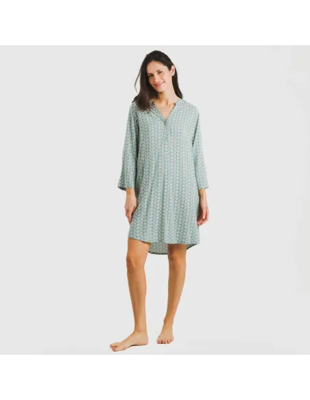 Túnica viscosa Dulcinea água marinha Túnica viscosa Dulcinea água marinha