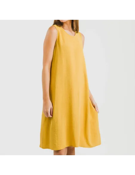 Vestido curto alças bambula liso Vestido curto alças bambula liso