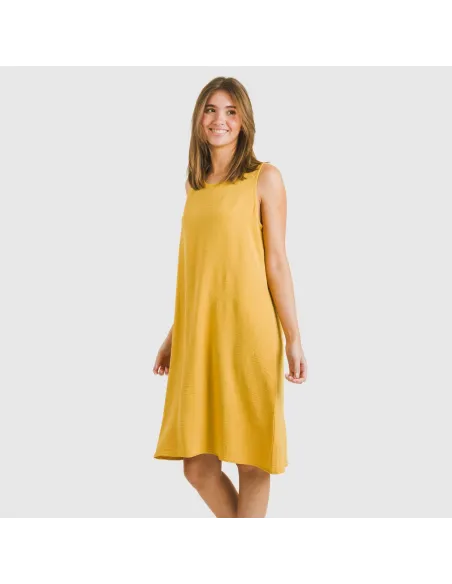 Vestido curto alças bambula liso Vestido curto alças bambula liso