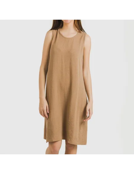 Vestido curto alças bambula liso Vestido curto alças bambula liso