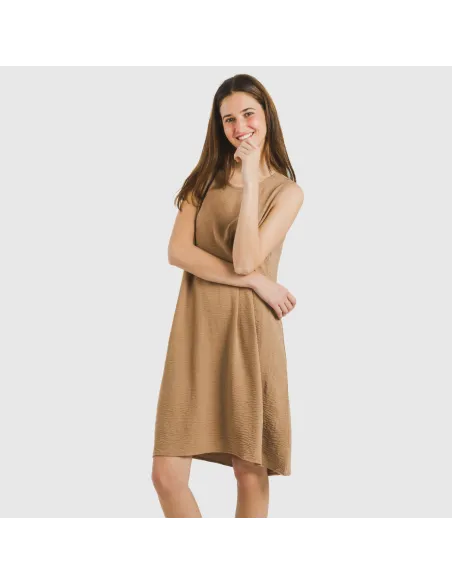 Vestido curto alças bambula liso Vestido curto alças bambula liso