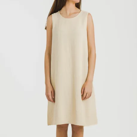 Vestido curto alças bambula liso