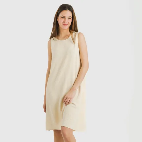 Vestido curto alças bambula liso