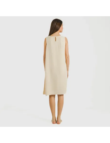 Vestido curto alças bambula liso Vestido curto alças bambula liso