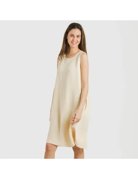 Vestido curto alças bambula liso Vestido curto alças bambula liso