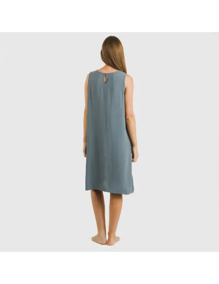 Vestido curto alças bambula liso Vestido curto alças bambula liso