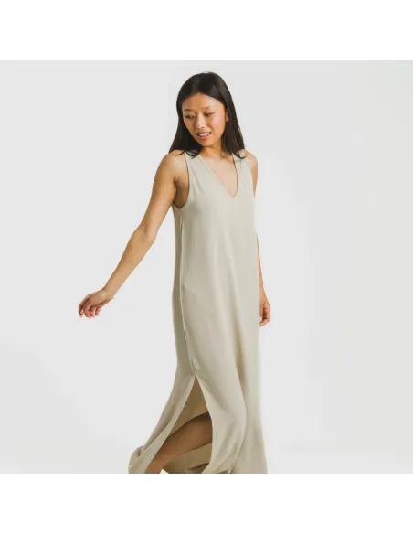 Vestido comprido alças bambula liso Vestido comprido alças bambula liso