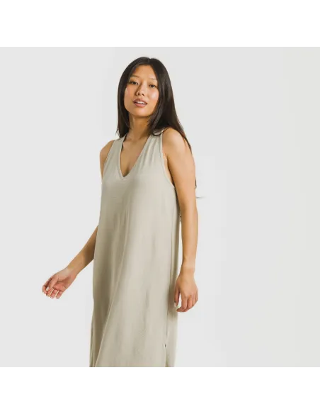 Vestido comprido alças bambula liso Vestido comprido alças bambula liso