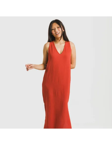 Vestido comprido alças bambula liso Vestido comprido alças bambula liso