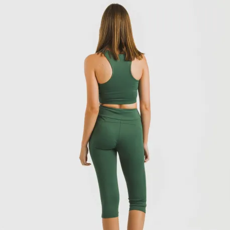 Legging midi desportivo técnico liso