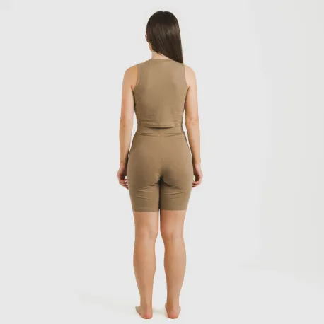 Top alças algodão desportivo liso