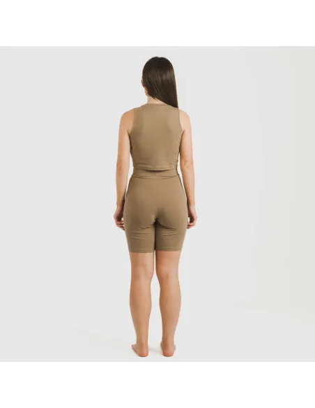 Top alças algodão desportivo liso