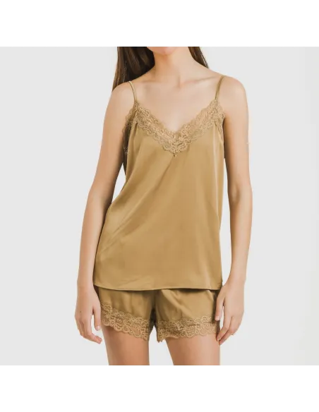 Pijama alças mulher Saten Friday liso Pijama alças mulher Saten Friday liso