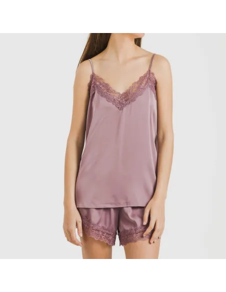 Pijama alças mulher Saten Friday liso Pijama alças mulher Saten Friday liso