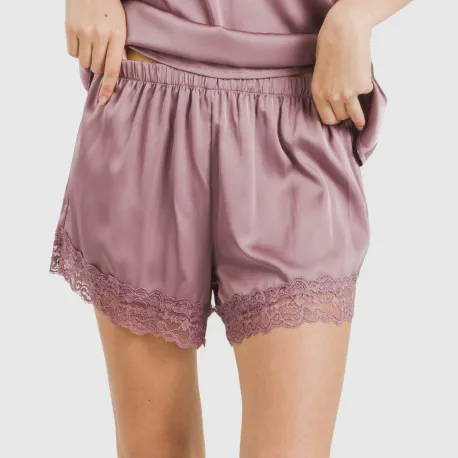 Pijama alças mulher Saten Friday liso