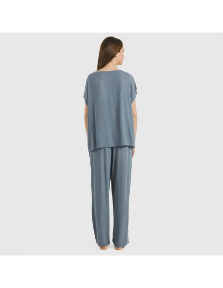 Camisola manga fluída viscosa bambula lisa