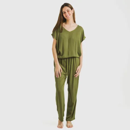 Calças viscosa bambula liso