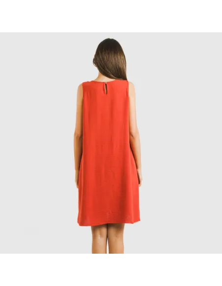 Vestido curto alças bambula liso Vestido curto alças bambula liso