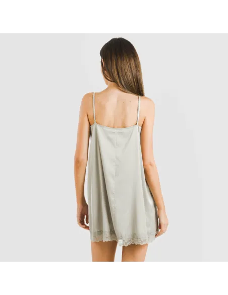 Camisa de dormir curta Saten Friday liso Camisa de dormir curta Saten Friday liso