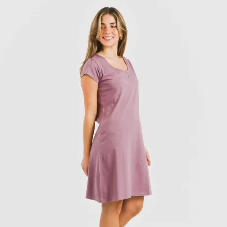 Vestido algodão liso