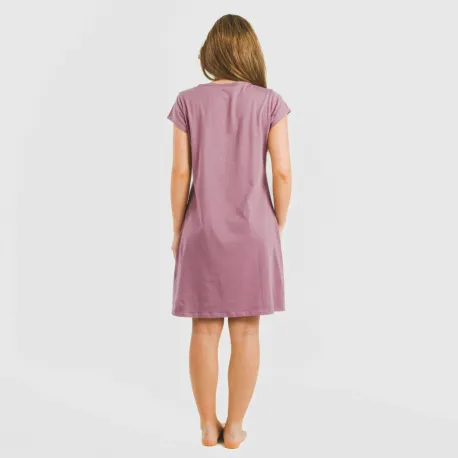 Vestido algodão liso