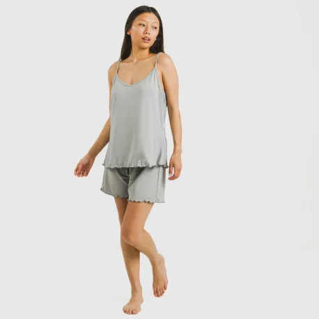 Pijama alças mulher soft liso