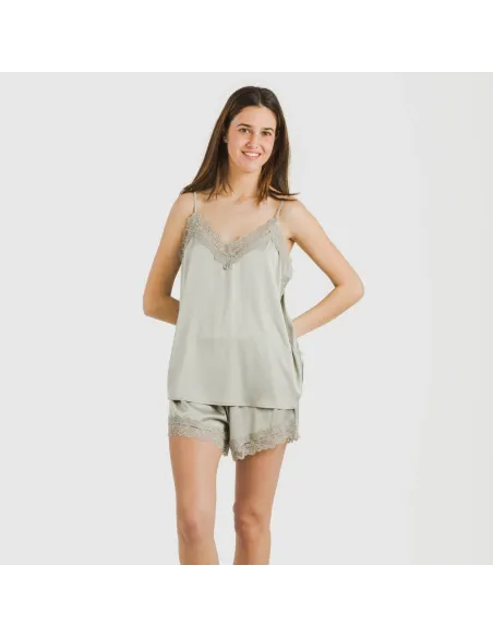 Pijama alças mulher Saten Friday liso Pijama alças mulher Saten Friday liso