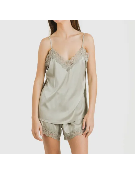 Pijama alças mulher Saten Friday liso Pijama alças mulher Saten Friday liso