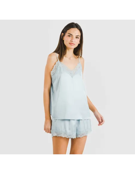 Pijama alças mulher Saten Friday liso Pijama alças mulher Saten Friday liso