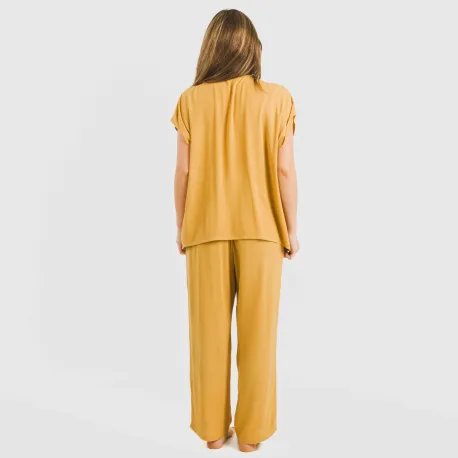 Camisola manga fluída viscosa bambula lisa