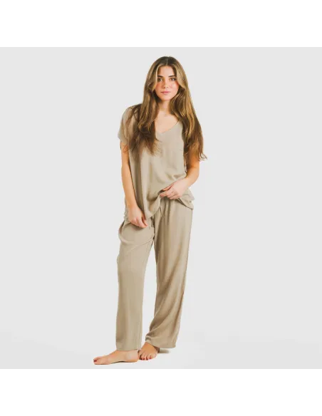 Calças viscosa bambula liso