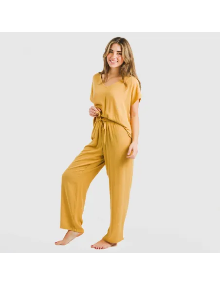 Calças viscosa bambula liso