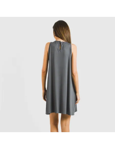 Vestido curto alças viscosa