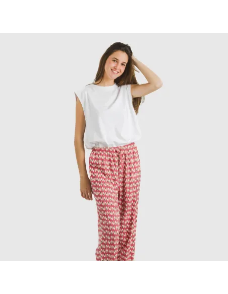 Calças viscosa Tana marsala Calças viscosa Tana marsala