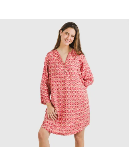 Túnica viscosa Eloina marsala Túnica viscosa Eloina marsala