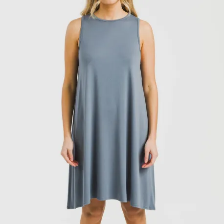 Vestido curto alças viscosa