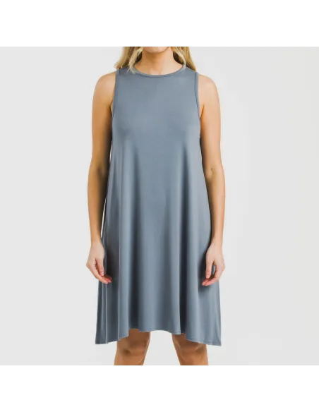 Vestido curto alças viscosa Vestido curto alças viscosa